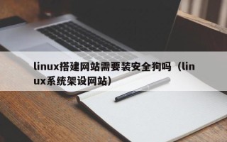 武威linux搭建网站需要装安全狗吗（linux系统架设网站）